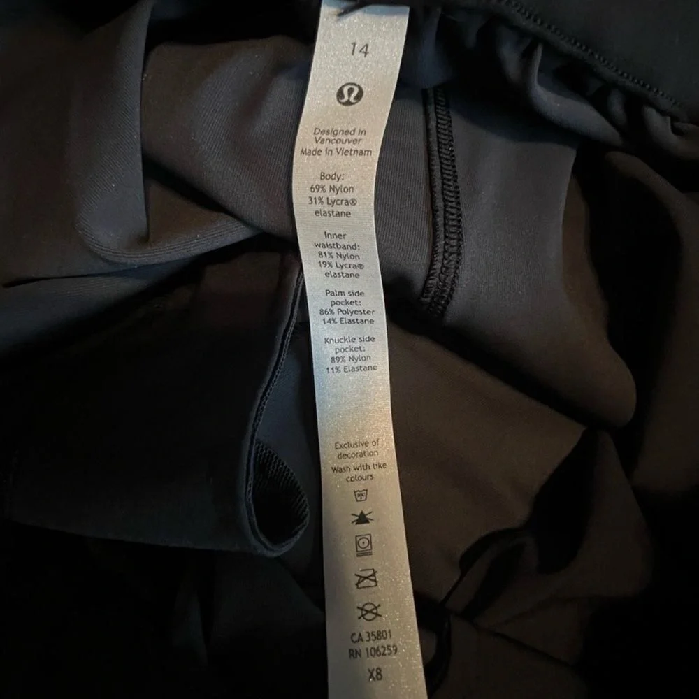 Lululemon Keep Moving Pant 7/8 High-Rise‎ Incognito Camo Multi Grey Jogger 14
